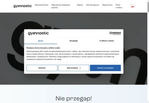 GYMNASTIC SPÓŁKA Z OGRANICZONĄ ODPOWIEDZIALNOŚCIĄ